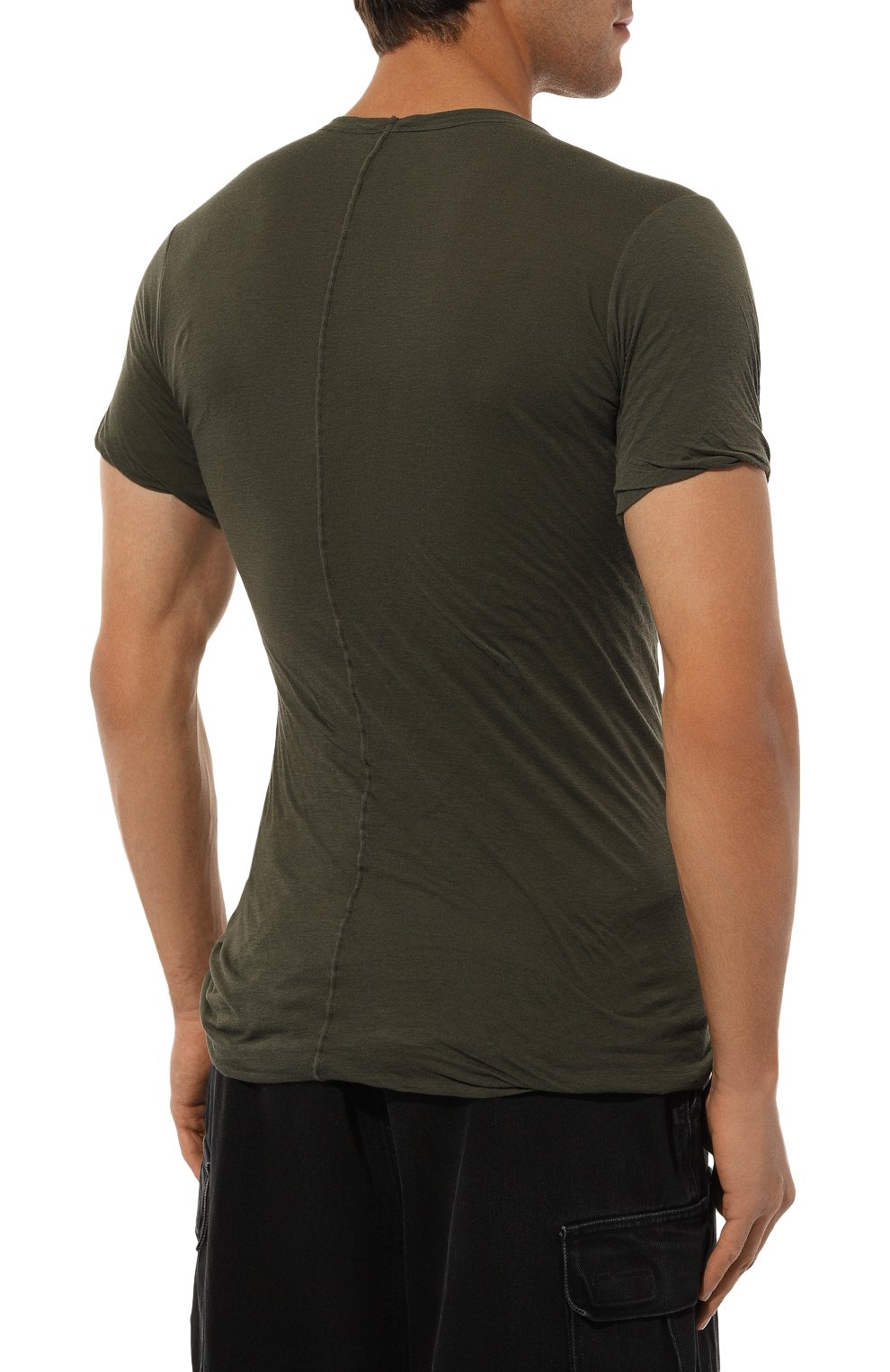 Хлопковая футболка RICK OWENS, арт. RU02D6256/UC, фото 4