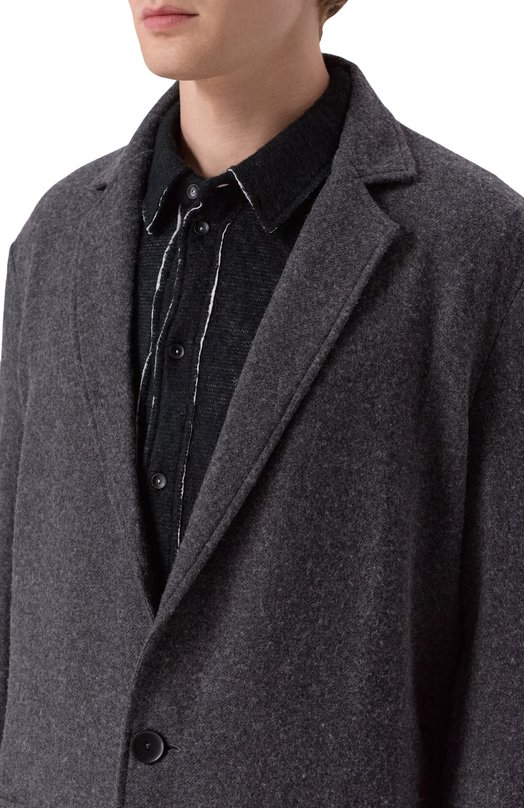 Пальто из шерсти и вискозы Andrea Ya'aqov 25M0RC34/W00L CASHMERE Серый  25M0RC34/W00L CASHMERE Фото 5