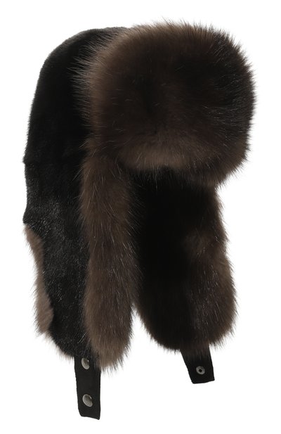 Мужская меховая шапка-ушанка из норки и соболя VICTORIA KUSENKOVA, арт. 332803504235