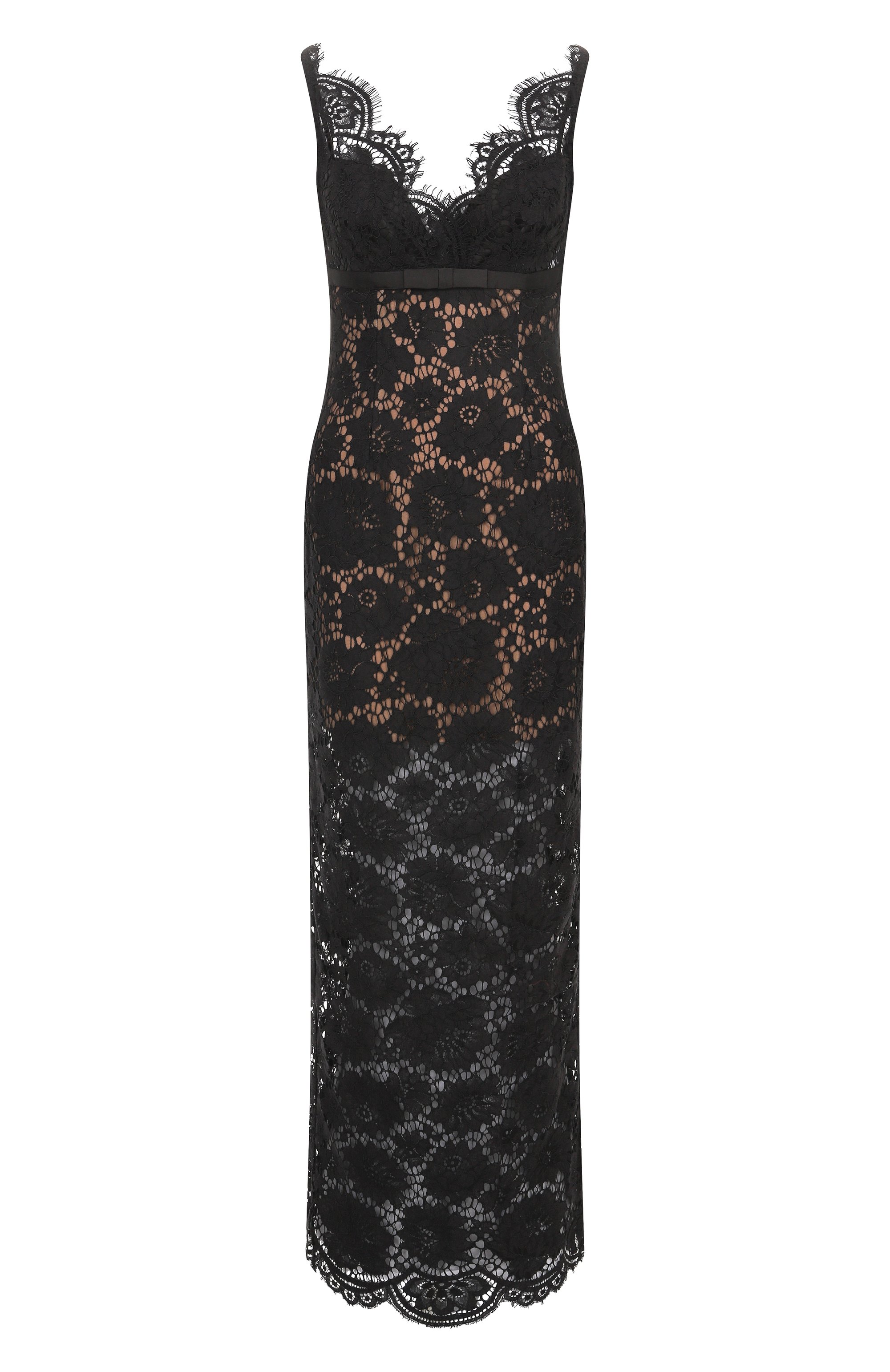 Платье SELF-PORTRAIT черного цвета по цене 92500 руб., арт. AW25096XB, фото 1 Платье SELF-PORTRAIT, арт. AW25096XB, фото 1