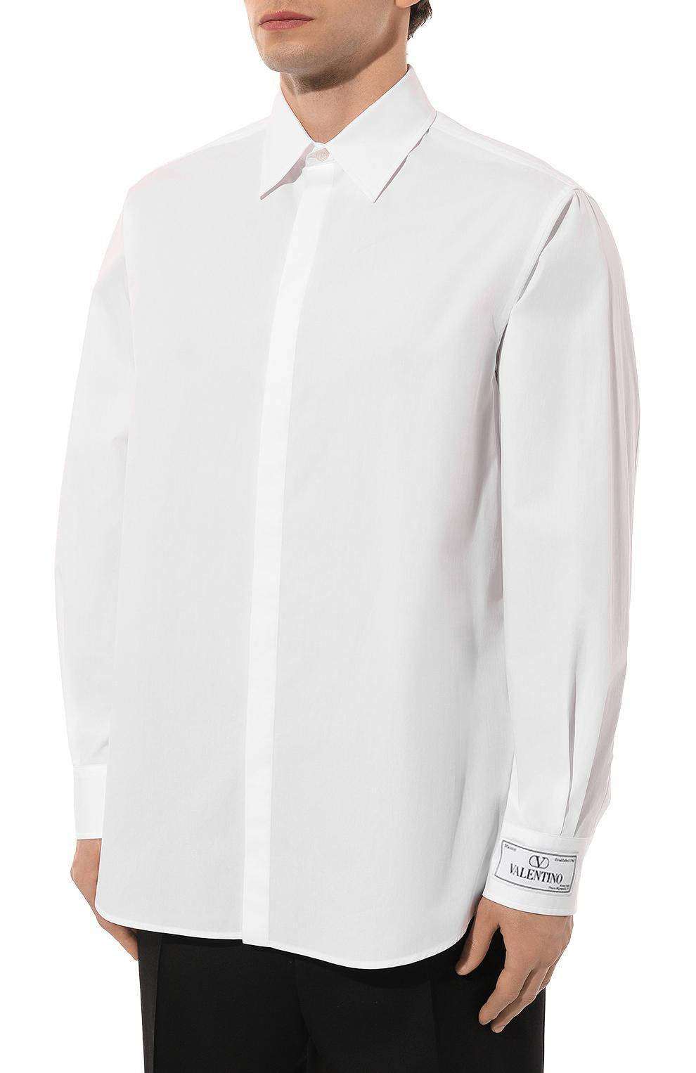 Хлопковая рубашка VALENTINO, арт. 3V3ABR954WW, фото 3