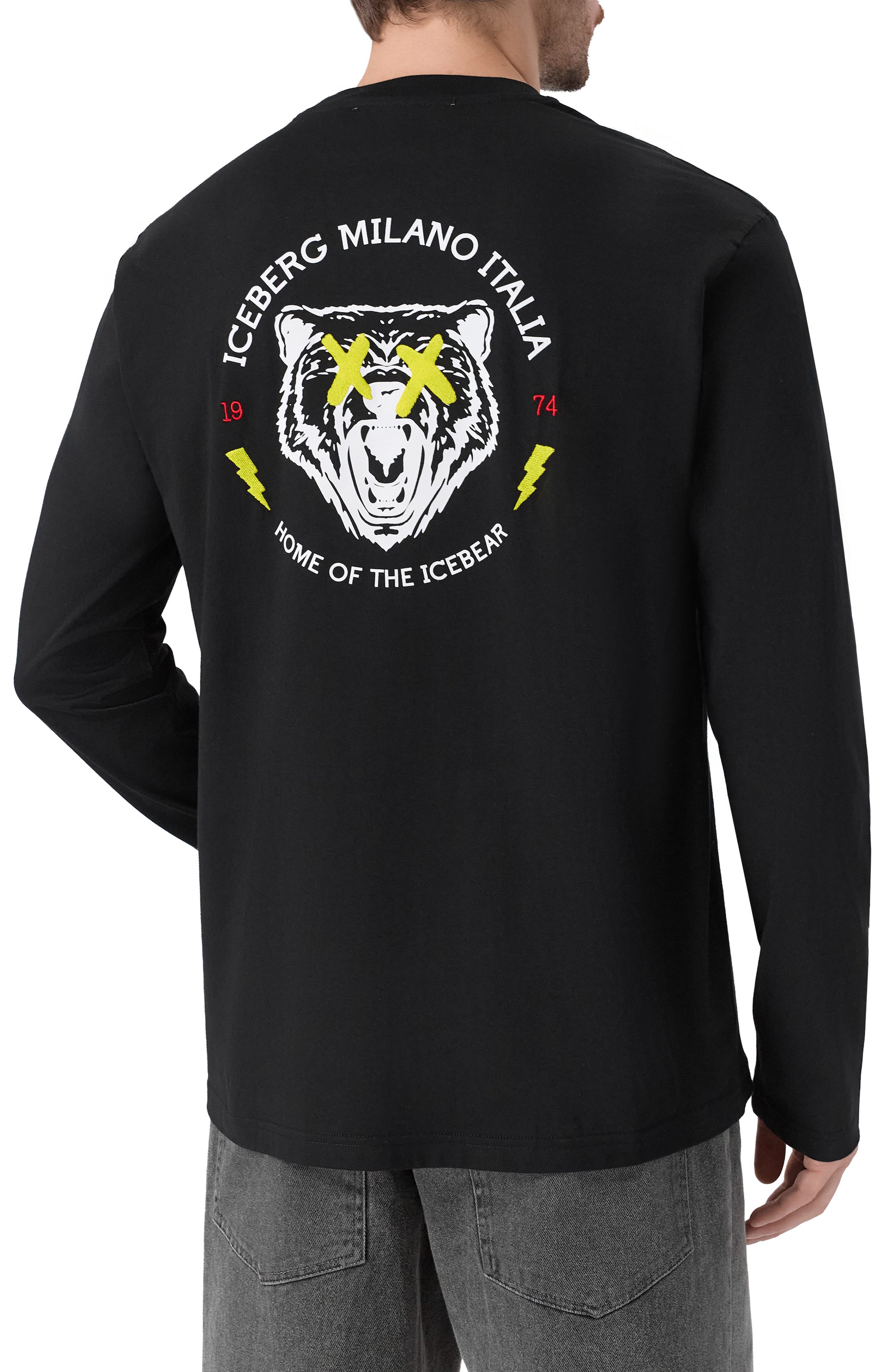 Хлопковый лонгслив ICEBERG, арт. F04A/6306, фото 4