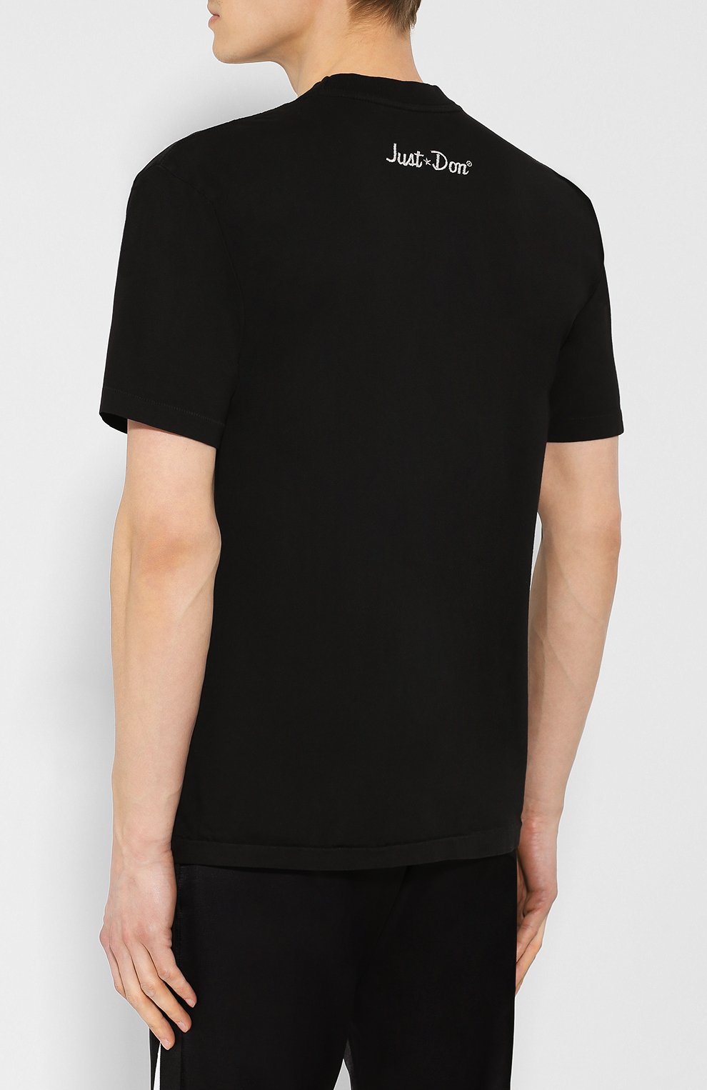 Хлопковая футболка  JUST DON, арт. TSRR_BLK, фото 4