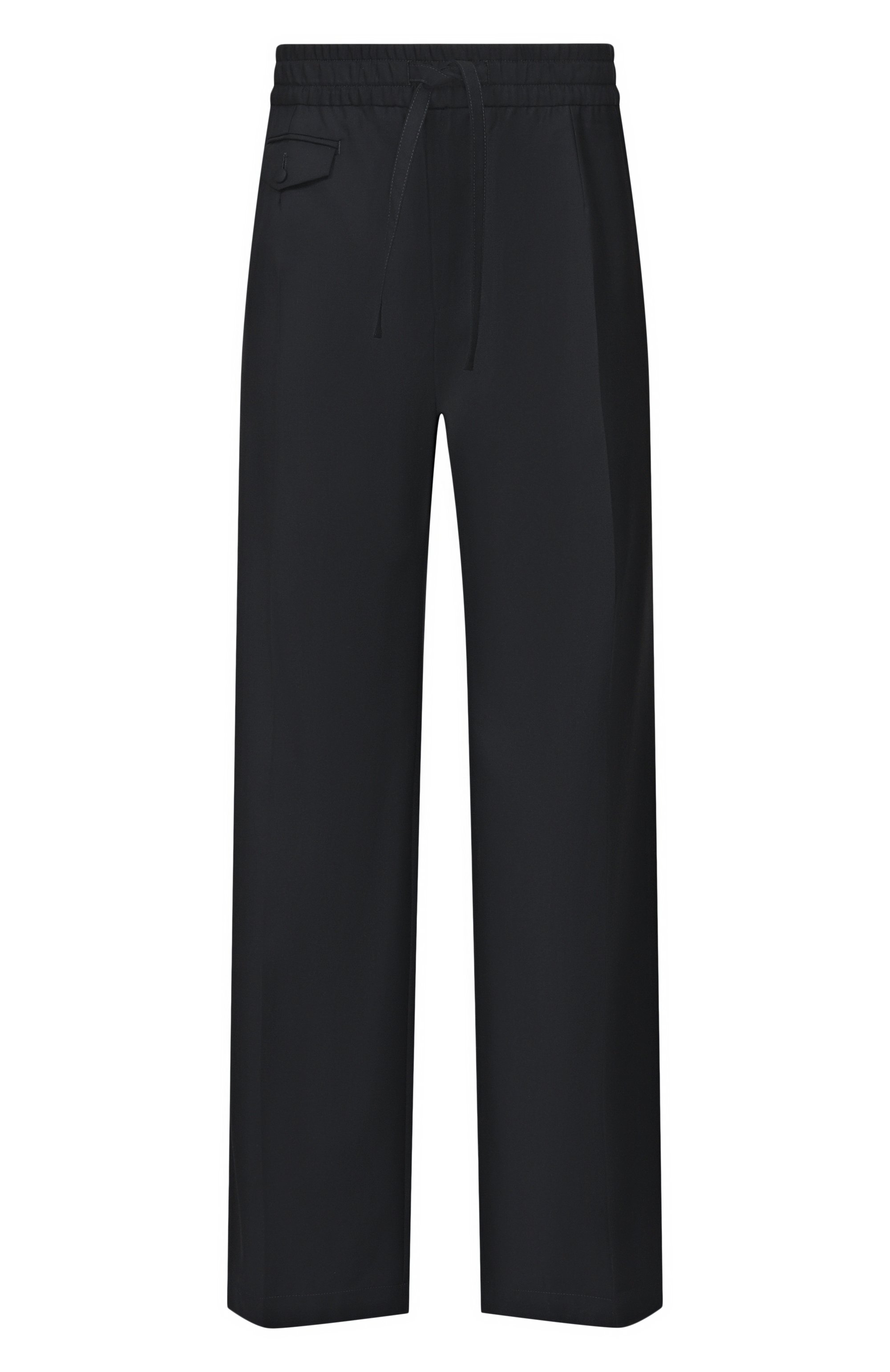 Шерстяные брюки DOLCE & GABBANA черного цвета по цене 125500 руб., арт. GP1A3T/FU269, фото 1 Шерстяные брюки DOLCE & GABBANA, арт. GP1A3T/FU269, фото 1