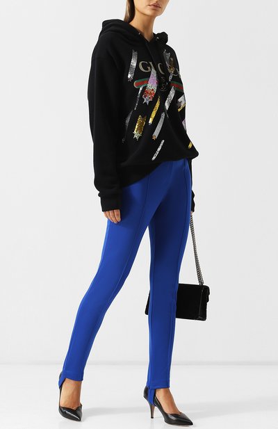 Однотонные брюки со штрипками GUCCI, арт. 526529/X7C02, фото 2