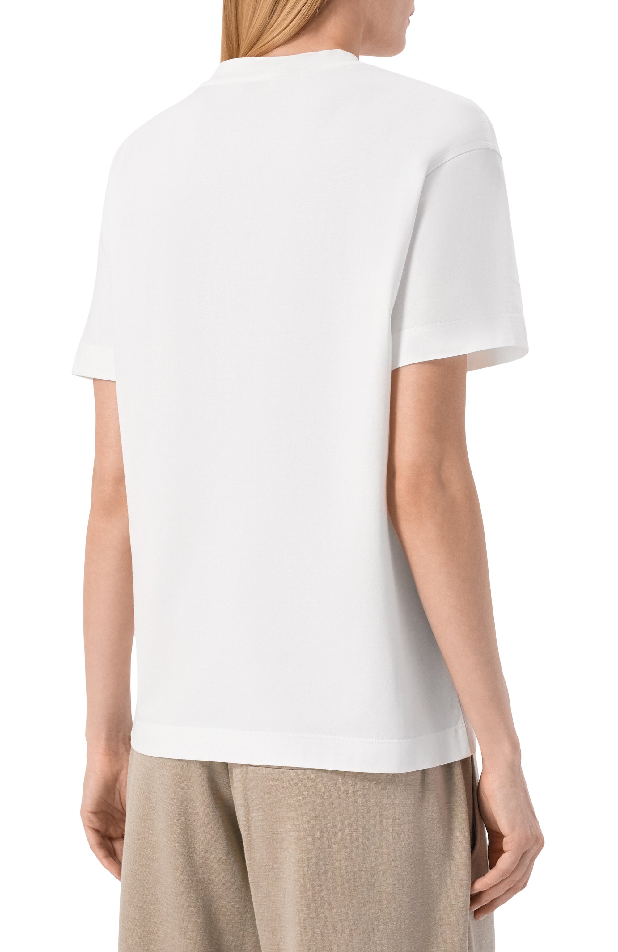 Хлопковая футболка BRUNELLO CUCINELLI, арт. MPT81EC710, фото 4