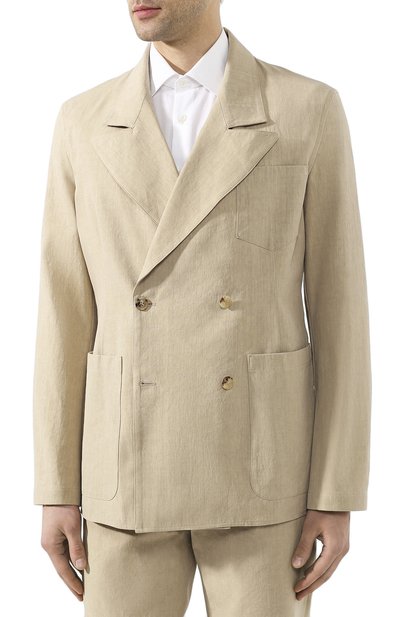 Пиджак из смеси льна и хлопка MAISON MARGIELA, арт. S50BN0434/S52642, фото 3