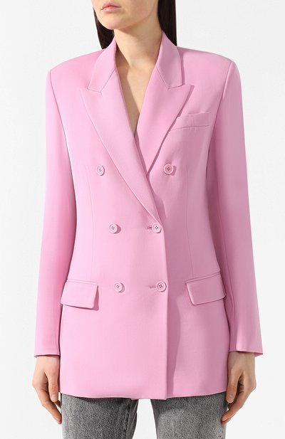Шерстяной жакет STELLA MCCARTNEY розового цвета по цене 170500 руб., арт. 470095/SMB12, фото 3 Шерстяной жакет STELLA MCCARTNEY, арт. 470095/SMB12, фото 3