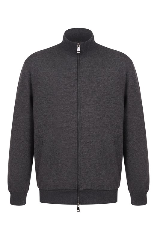 Толстовка из шелка и кашемира Andrea Campagna JACKET/15038 Серый JACKET/15038