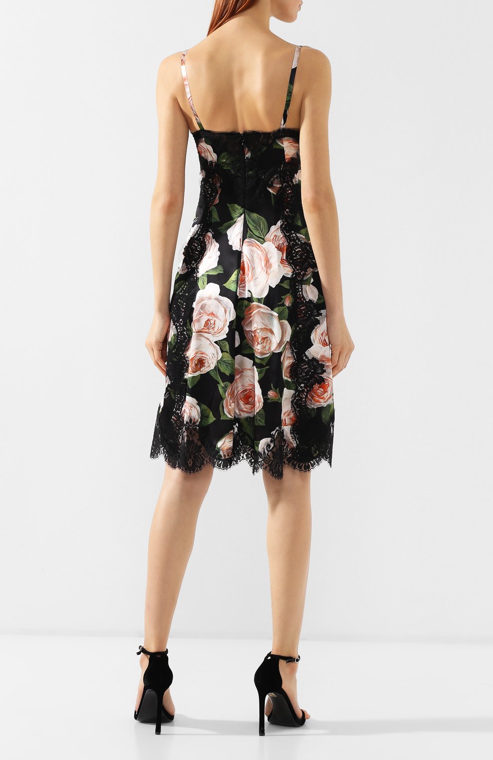 Платье из смеси шелка и хлопка DOLCE & GABBANA, арт. F6B3QT/FSAW9, фото 4