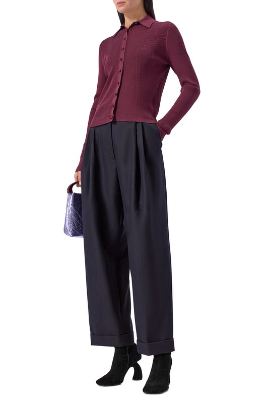 Замшевые ботильоны Dries Van Noten WS241-1146/135 Чёрный  WS241-1146/135 Фото 3