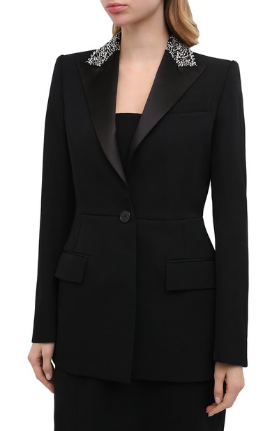 Шерстяной жакет GIVENCHY черного цвета по цене 315000 руб., арт. BW30B9G0L3, фото 4 Шерстяной жакет GIVENCHY, арт. BW30B9G0L3, фото 4