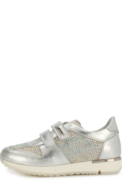 Кроссовки из металлизированной кожи со стразами и застежками велькро MISSOURI, арт. 11567 D/31-34, фото 2