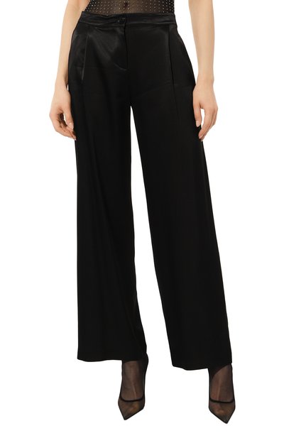 Брюки из вискозы PATRIZIA PEPE черного цвета по цене 28800 руб., арт. 8P0376_A2HU, фото 3 Брюки из вискозы PATRIZIA PEPE, арт. 8P0376_A2HU, фото 3