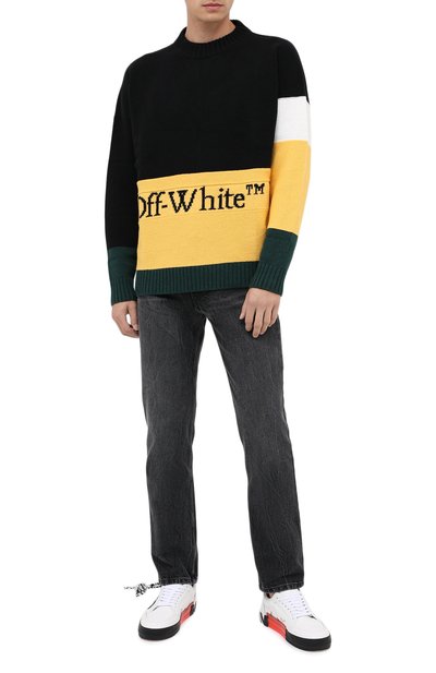 Комбинированные кеды vulcanized OFF-WHITE, арт. 0MIA085E20LEA0010110, фото 2