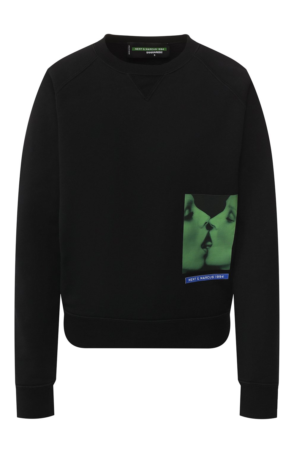 Хлопковый свитшот mert & marcus 1994 DSQUARED2 черного цвета по цене 31400 руб., арт. S73GU0043/S25030, фото 1 Хлопковый свитшот mert & marcus 1994 DSQUARED2, арт. S73GU0043/S25030, фото 1