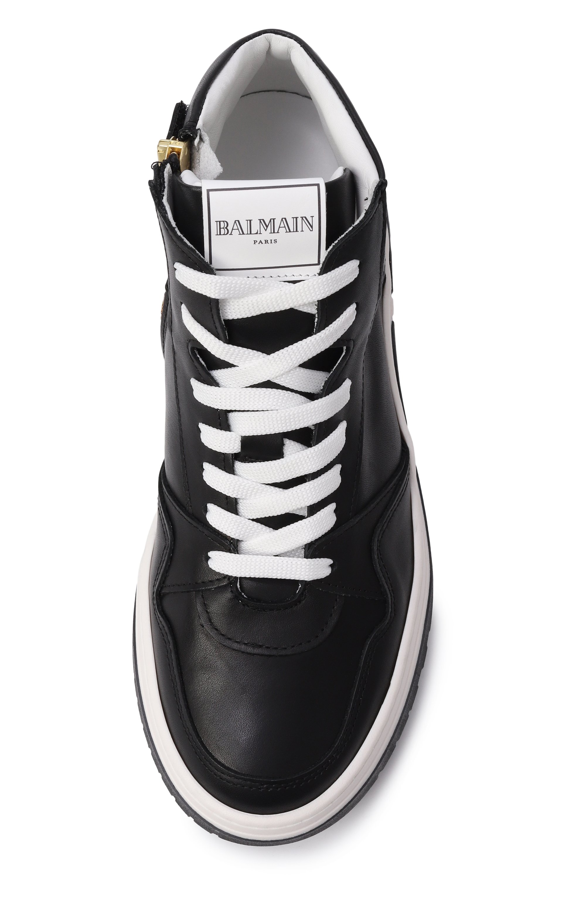 Кожаные кеды BALMAIN, арт. BY0V4T, фото 4