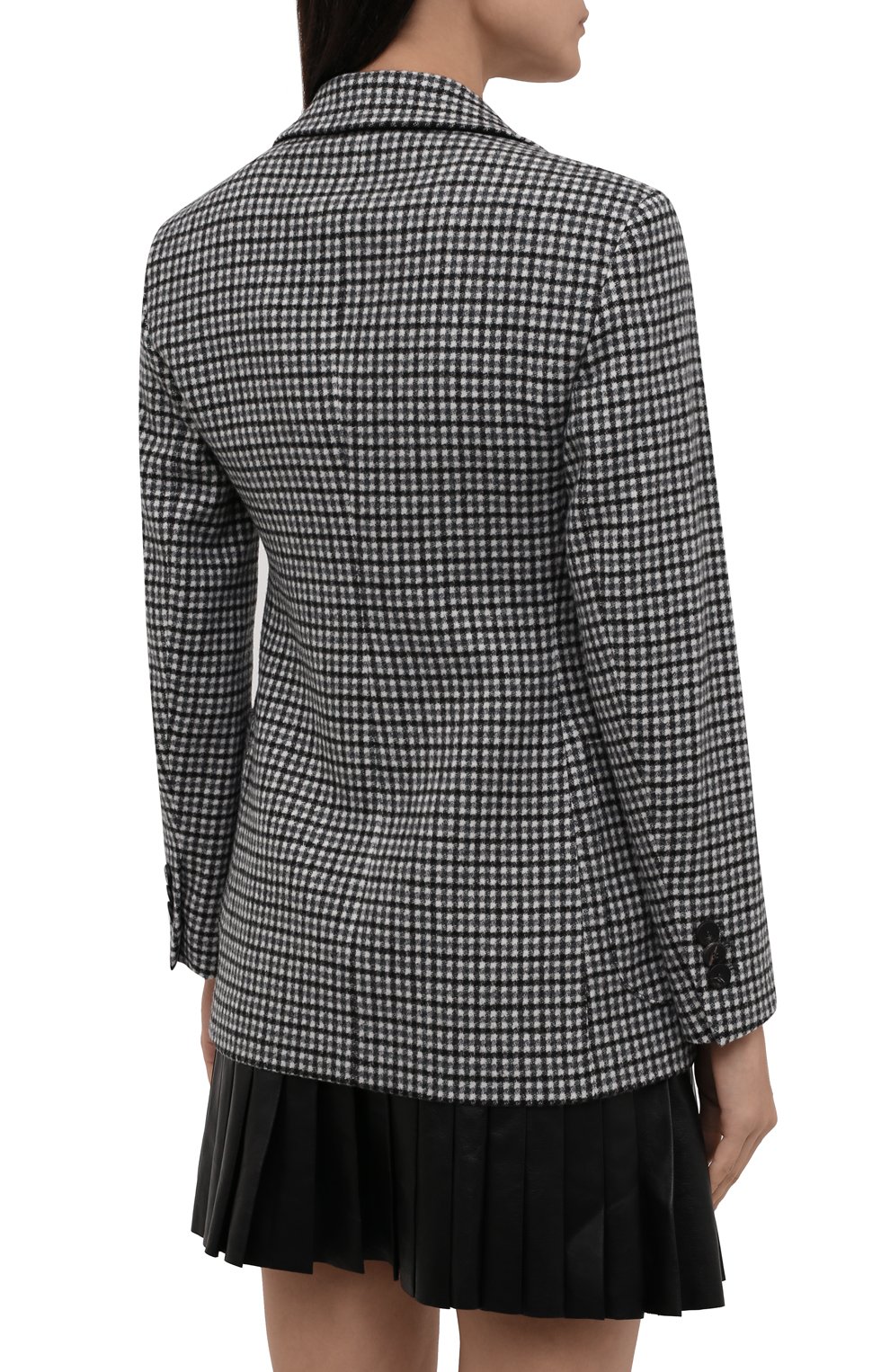 Шерстяной жакет EMPORIO ARMANI черно-белого цвета по цене 104500 руб., арт. BNG29T/B2121, фото 4 Шерстяной жакет EMPORIO ARMANI, арт. BNG29T/B2121, фото 4