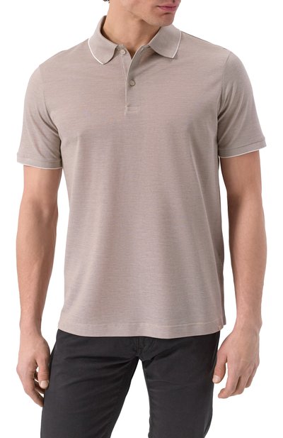 Поло из хлопка и шелка PAUL&SHARK, арт. 25411240, фото 3