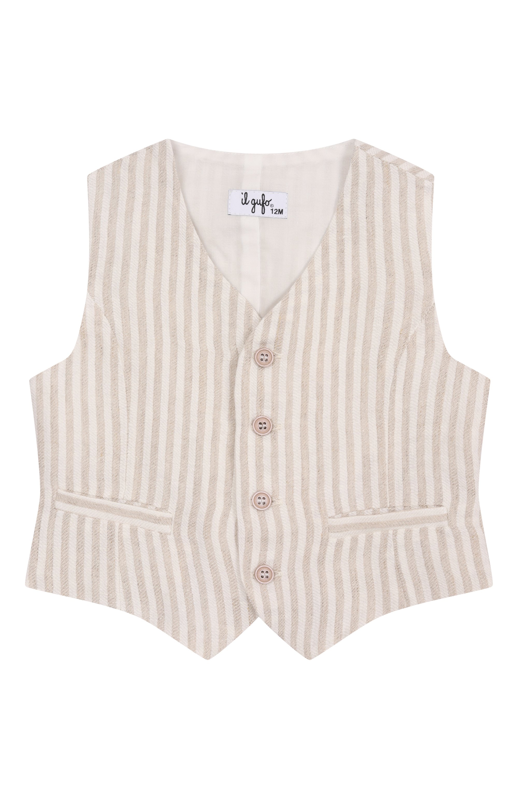 Льняной жилет IL GUFO, арт. P25GI005L1018/2A-4A, фото 1