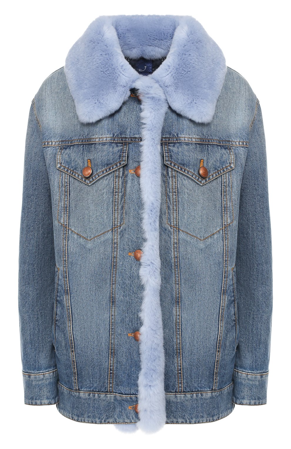 Джинсовая куртка с меховой подкладкой JACOB COHEN, арт. J9143 F 01695-W2, фото 1