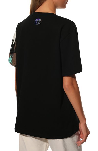 Хлопковая футболка BARROW черного цвета по цене 18050 руб., арт. 032501/W, фото 4 Хлопковая футболка BARROW, арт. 032501/W, фото 4