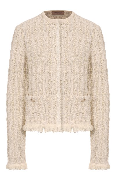 Женский жакет из хлопка и вискозы TWINSET, арт. 251TP3571