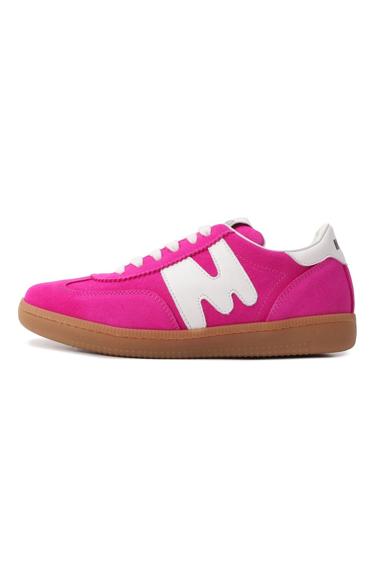 Детские замшевые кеды MSGM KIDS фуксия цвета, арт. 79821/VAR4/36-40 | Фото 2 (Материал внешний: Натуральная кожа, Замша; Нос: Не проставлено; Материал внутренний: Натуральная кожа; Мальчики Кросс-КТ: Обувь-низкие)