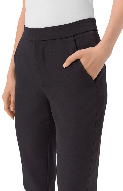 Шерстяные брюки Balmain FF1PM045/ME54 Чёрный  FF1PM045/ME54 Фото 5