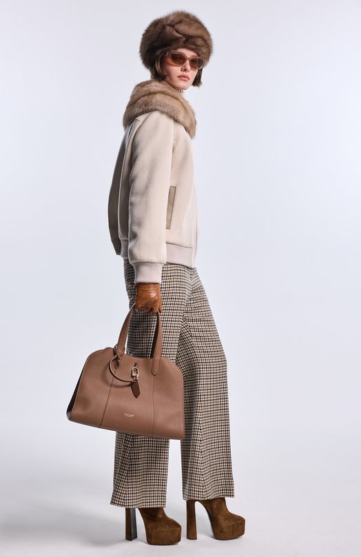 Шерстяные брюки Valentino 8B3RB6Z1/9WL Бежевый  8B3RB6Z1/9WL Фото 6