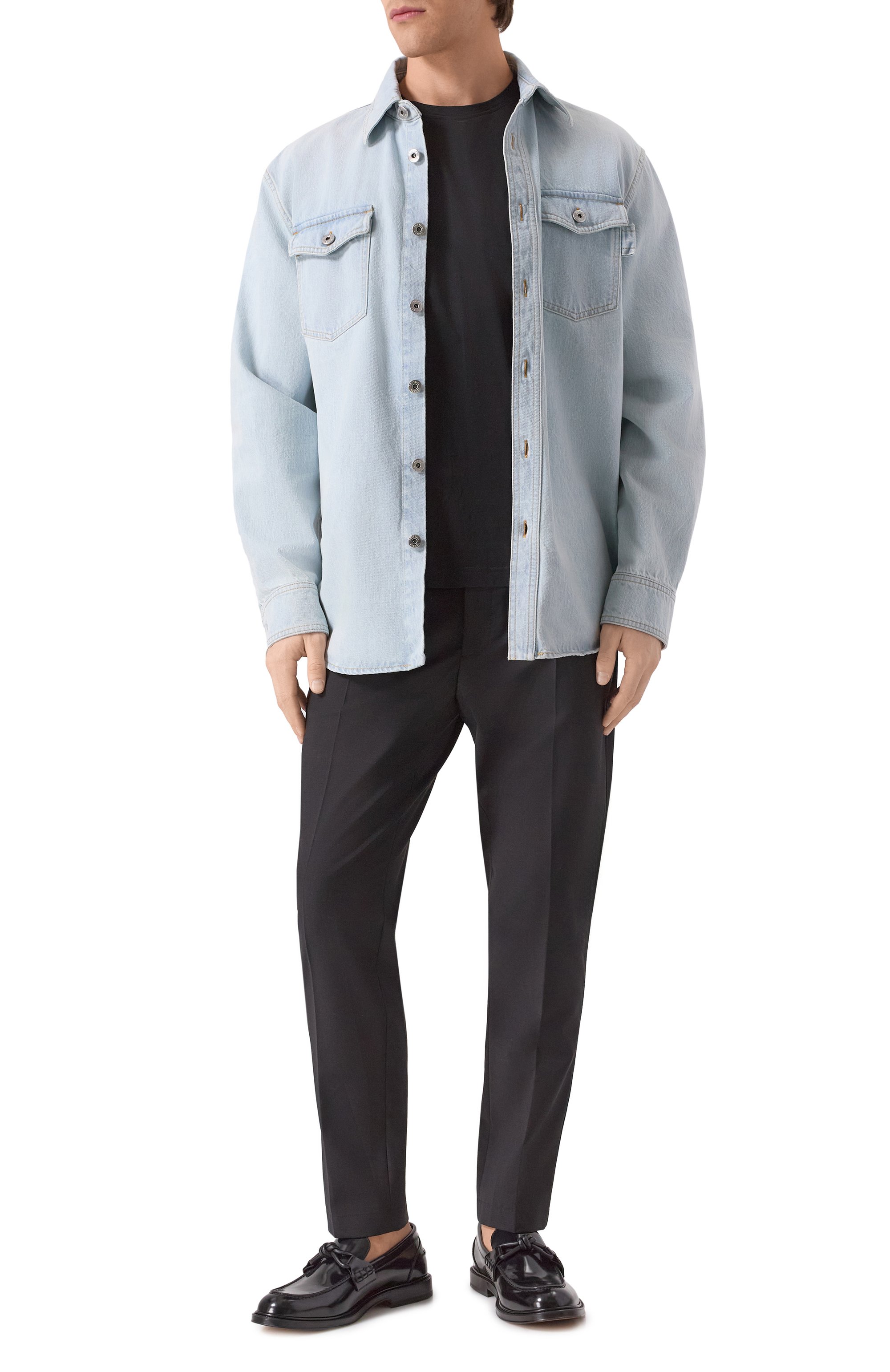 Хлопковая футболка CORNELIANI, арт. 25G500-2525000, фото 2