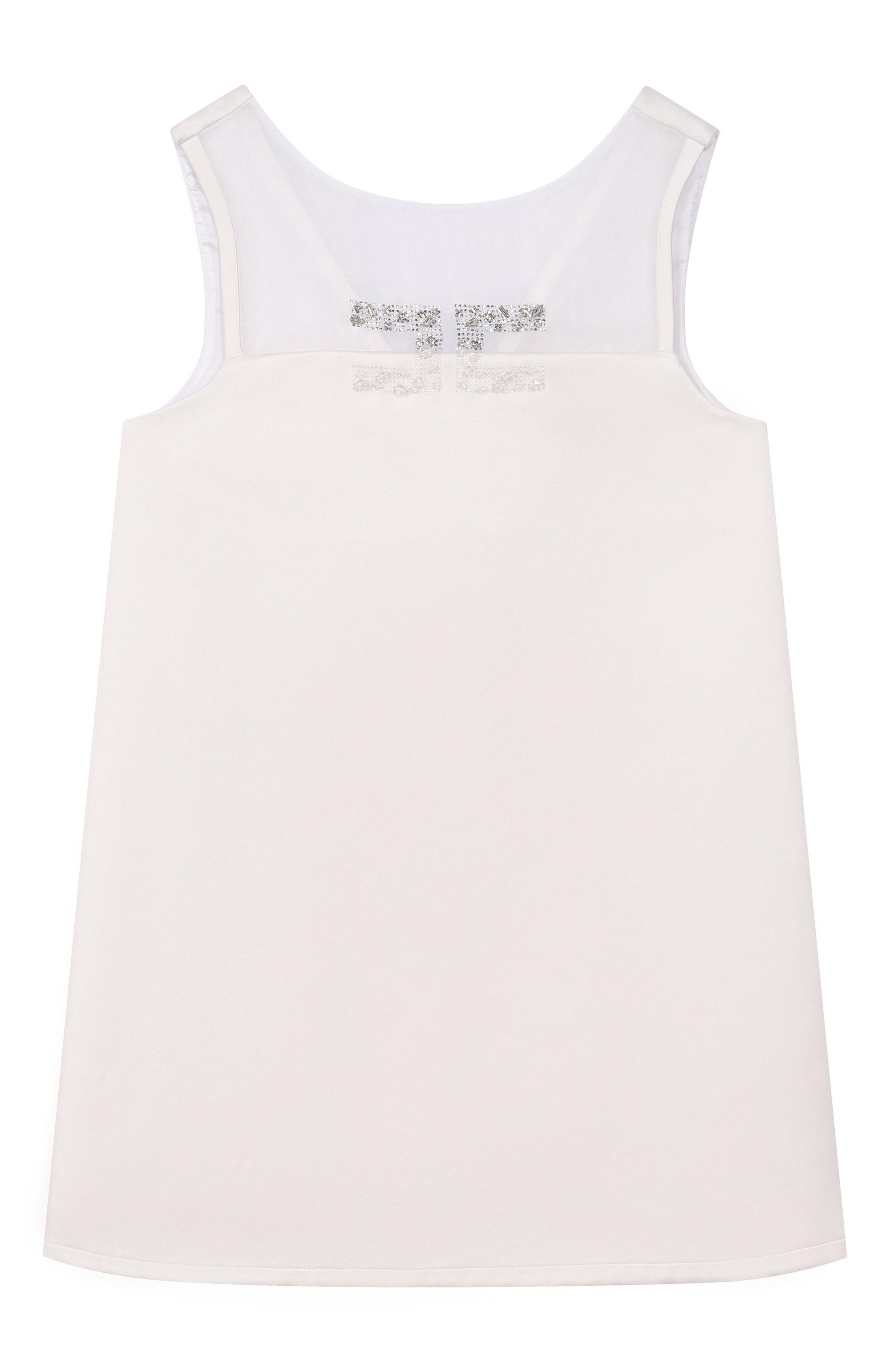 Платье ELISABETTA FRANCHI LA MIA BAMBINA молочного цвета по цене 38800 руб., арт. EFAB6600/RA016_001, фото 1 Платье ELISABETTA FRANCHI LA MIA BAMBINA, арт. EFAB6600/RA016_001, фото 1