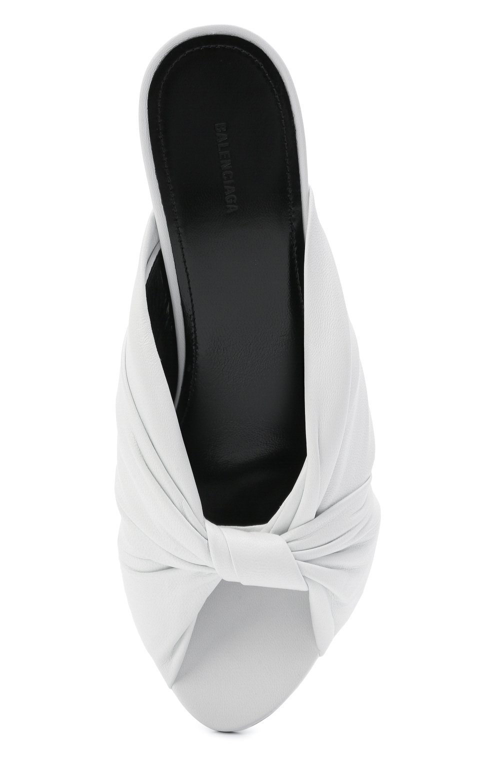 Кожаные мюли drapy BALENCIAGA, арт. 617574/WA2M0, фото 5