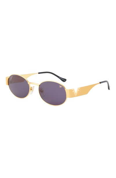 Женские солнцезащитные очки VINTAGE FRAMES, арт. CYPHER 24K YELL0WG0LD/BLACK