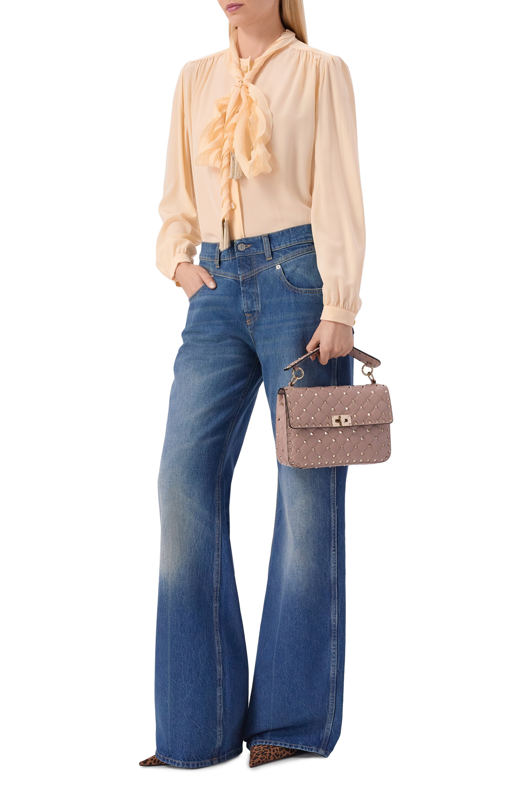 Сумка rockstud spike medium VALENTINO, арт. 8W2B0122/NAP, фото 3