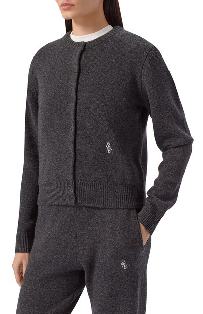 Кардиган из кашемира и шерсти SPORTY AND RICH, арт. WS07364302GY11, фото 3