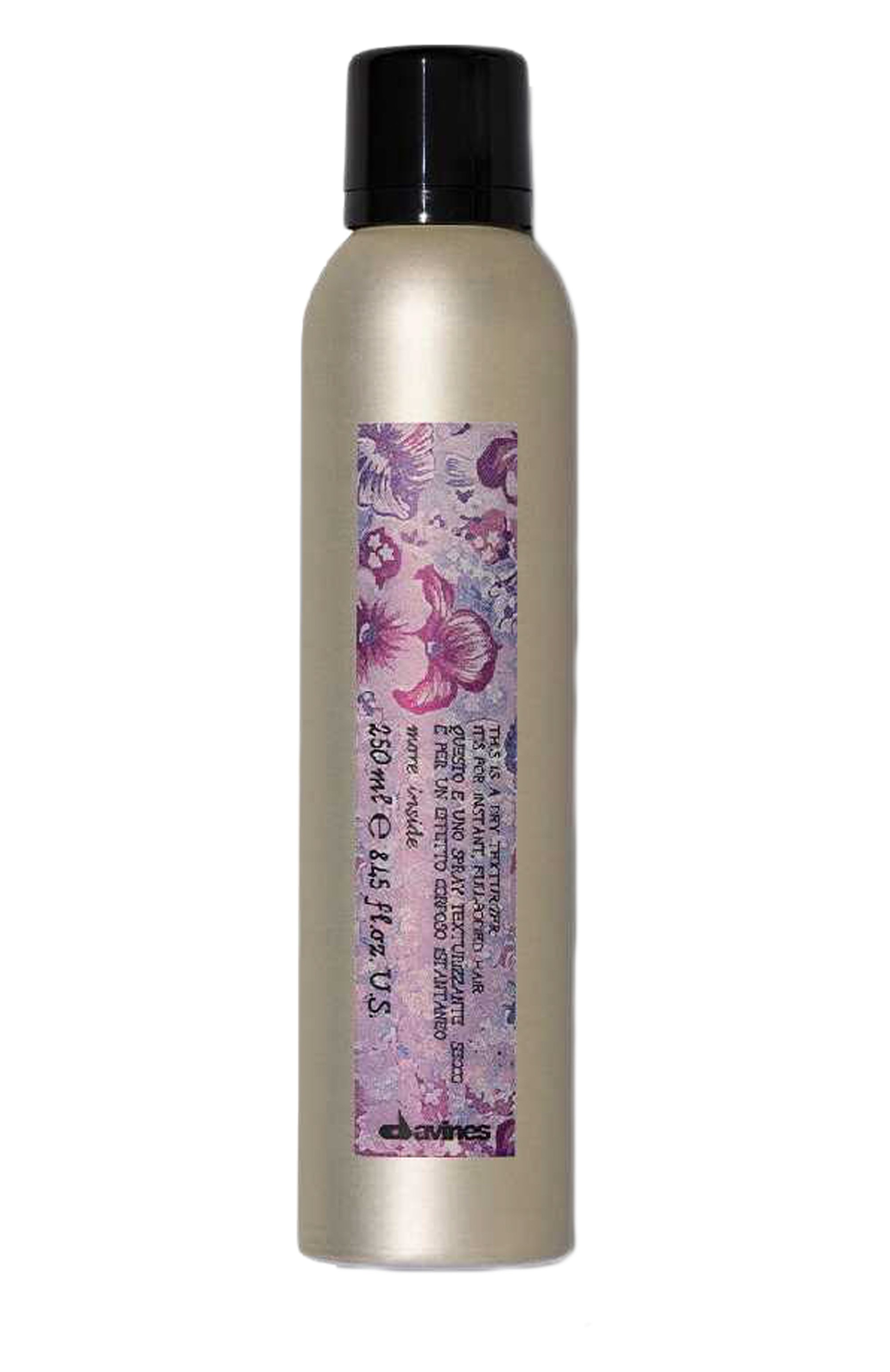 Сухой текстуризатор more inside для моментального объема волос (250ml) DAVINES бесцветного цвета по цене 4830 руб., арт. 87056, фото 1 Сухой текстуризатор more inside для моментального объема волос (250ml) DAVINES, арт. 87056, фото 1