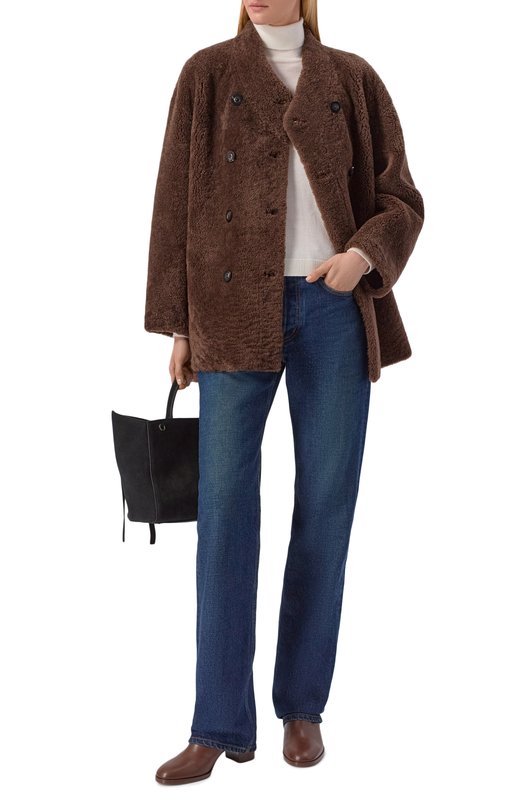 Дубленка из овчины Addicted MK331L Коричневый  MK331L Фото 2