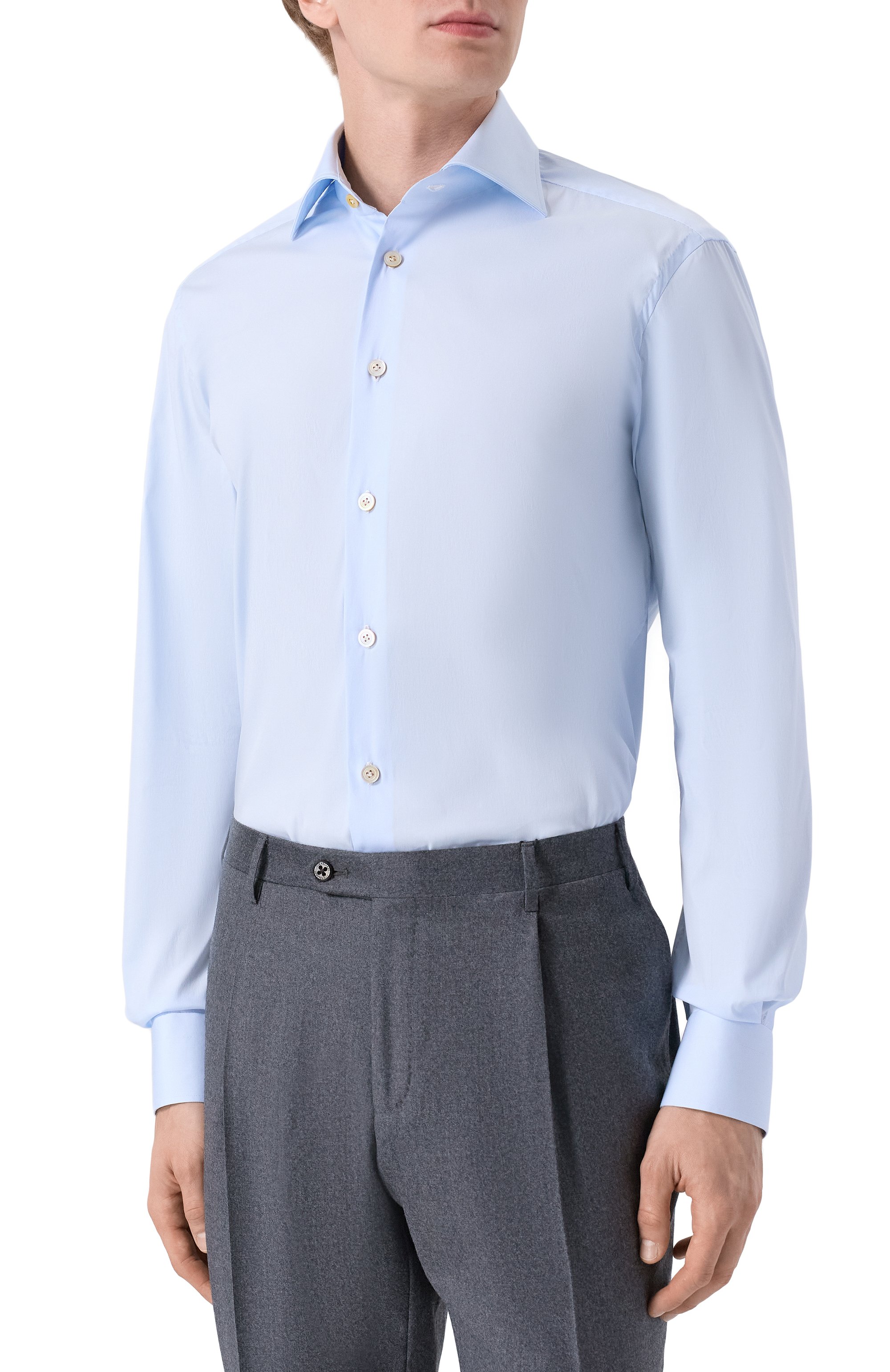 Хлопковая сорочка KITON, арт. UCCH0943204, фото 3