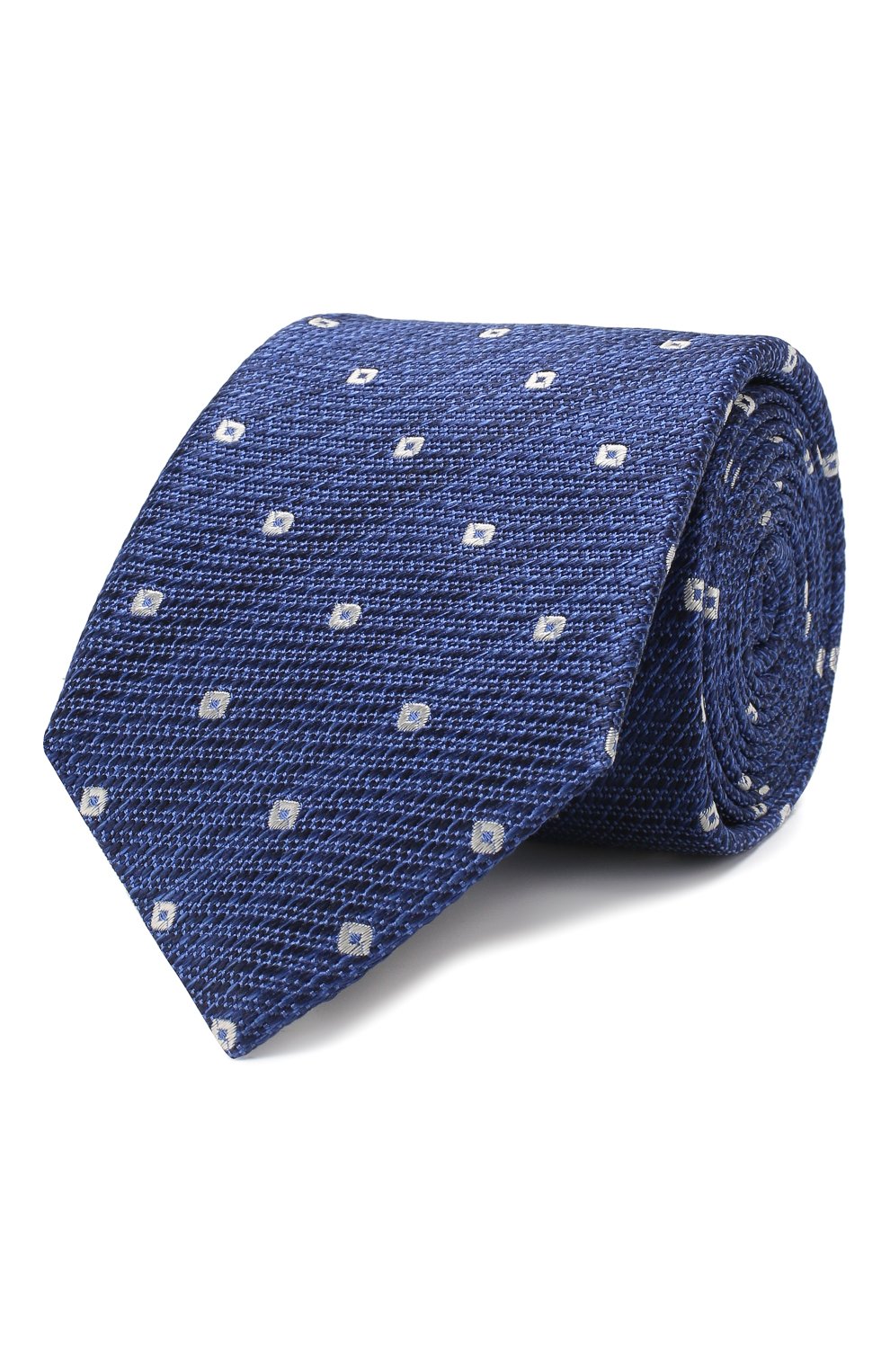Шелковый галстук CANALI синего цвета по цене 13250 руб., арт. 18/HJ02075, фото 1 Шелковый галстук CANALI, арт. 18/HJ02075, фото 1