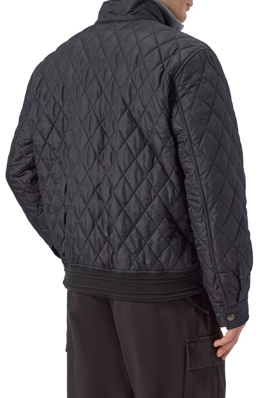 Утепленный бомбер Burberry 8115789 Чёрный  8115789 Фото 4