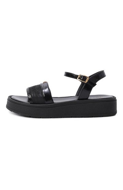 Босоножки ELISABETTA FRANCHI LA MIA BAMBINA черного цвета по цене 22500 руб., арт. F4A2-E0595-1921, фото 2 Босоножки ELISABETTA FRANCHI LA MIA BAMBINA, арт. F4A2-E0595-1921, фото 2