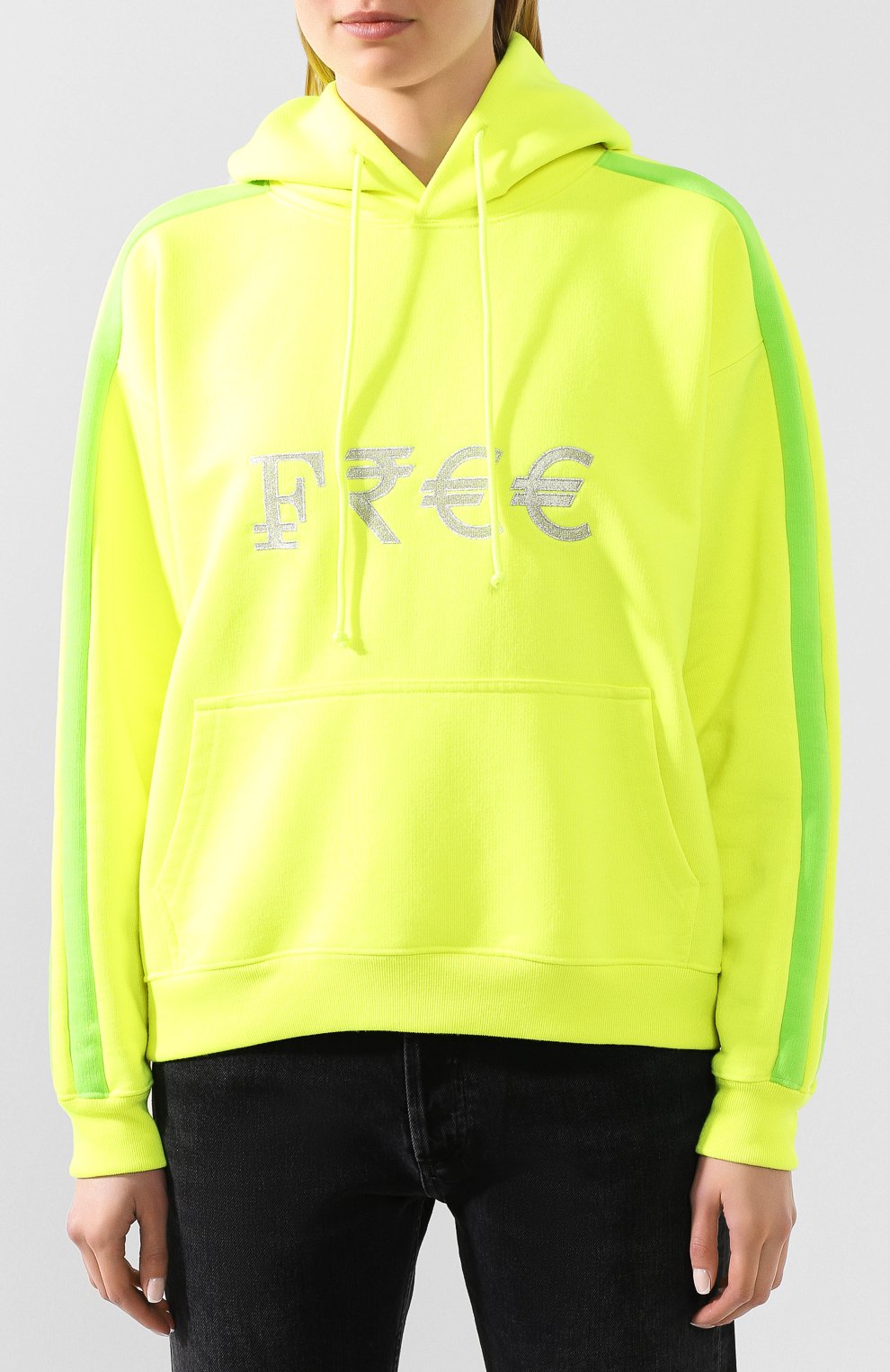 Худи VETEMENTS, арт. SS20TR154 1607/W/FLU0 YELL0W, фото 3