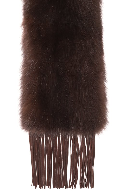 Меховой шарф из соболя VICTORIA KUSENKOVA 503550004035 Коричневый  503550004035 Фото 4