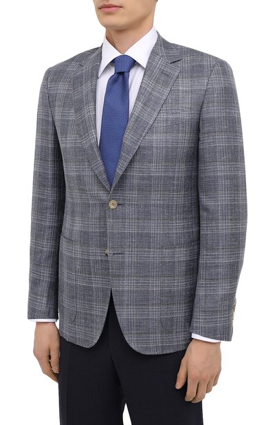 Пиджак из шерсти и шелка CANALI, арт. 21288/CF01079/02, фото 3