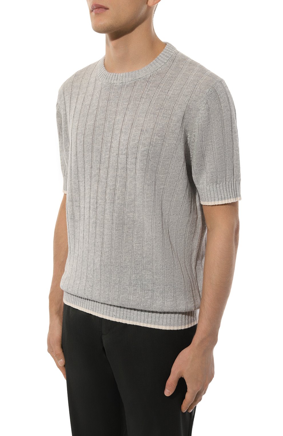 Джемпер изо льна и хлопка BRUNELLO CUCINELLI, арт. M2L70B2273, фото 3