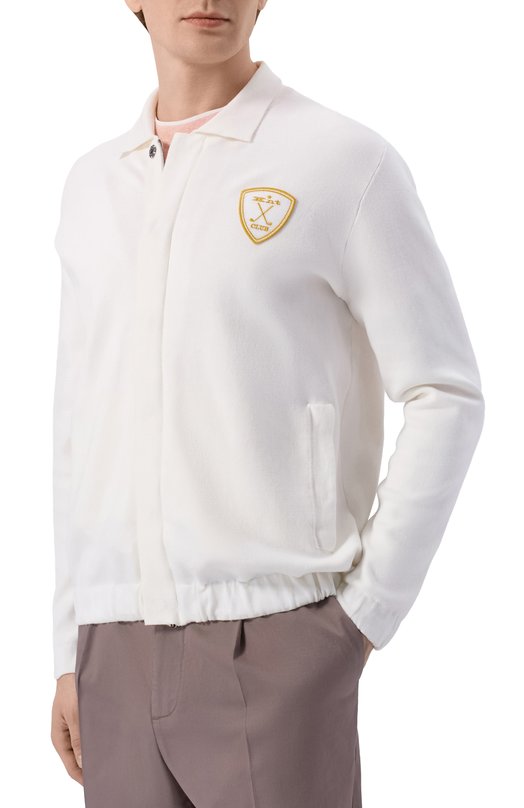 Хлопковый кардиган Kiton UMM0769 Белый  UMM0769 Фото 3