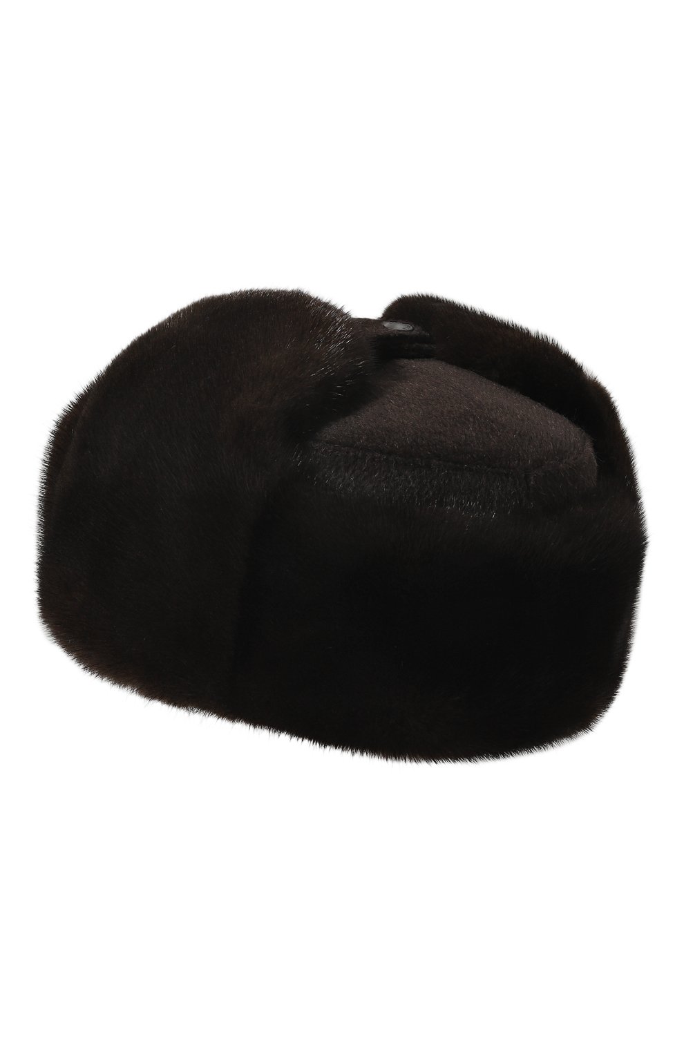 Шерстяная шапка-ушанка с мехом норки VICTORIA KUSENKOVA, арт. 339100204115, фото 3