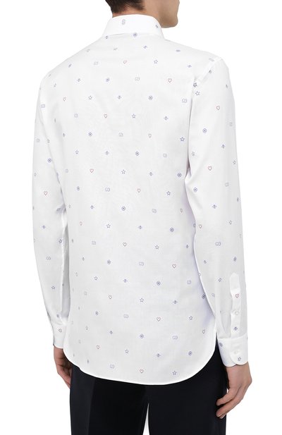 Хлопковая рубашка GUCCI, арт. 625883/ZAEDI, фото 4