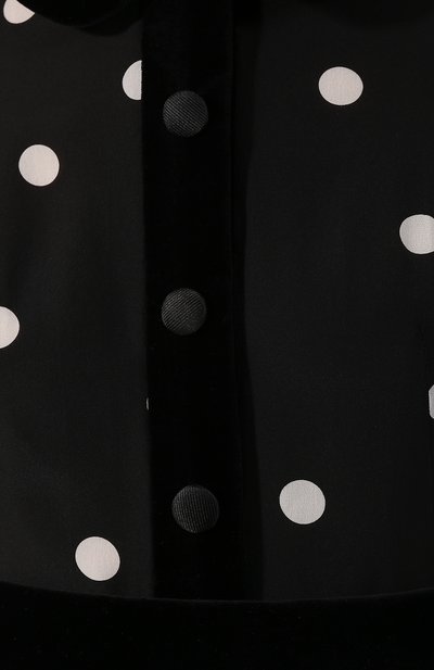 Платье в горох DOLCE & GABBANA черно-белого цвета по цене 220500 руб., арт. F6F5MT/HS15T, фото 5 Платье в горох DOLCE & GABBANA, арт. F6F5MT/HS15T, фото 5